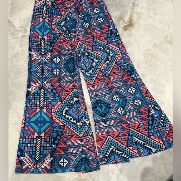 Fashion to Figure Blue and Red Floral Jumpsuit - Picture 3 of 11